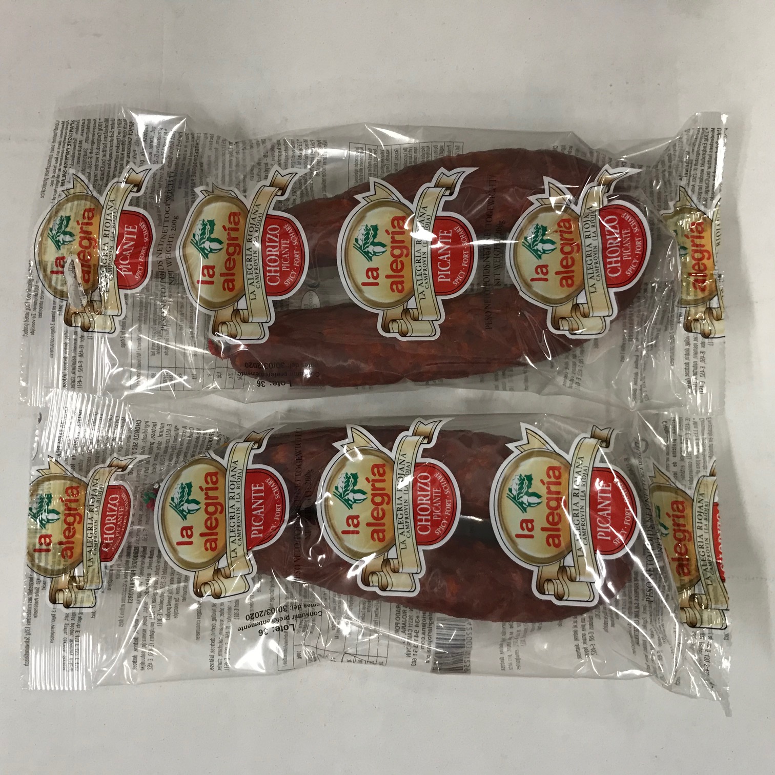 CHORIZO PETIT MODELE FORT 200GR
